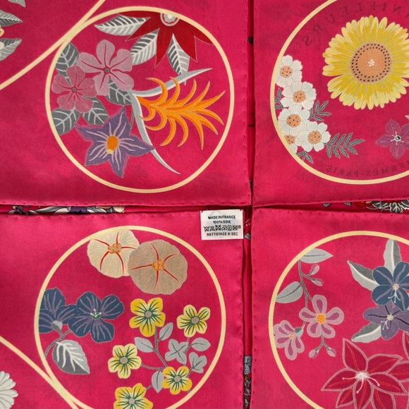 NWT HERMÊS Planifleurs Silk Twill Scarf 90, Christine Henry 2023 - Picture 7 of 14